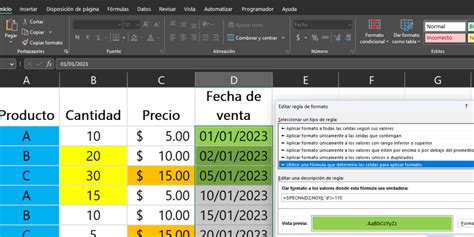 Guía paso a paso para editar una regla de formato condicional en Excel