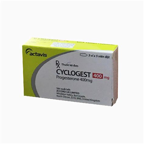 Thuốc Trị Hội Chứng Tiền Kinh Nguyệt Cyclogest 400mg 15 Viên Vivita