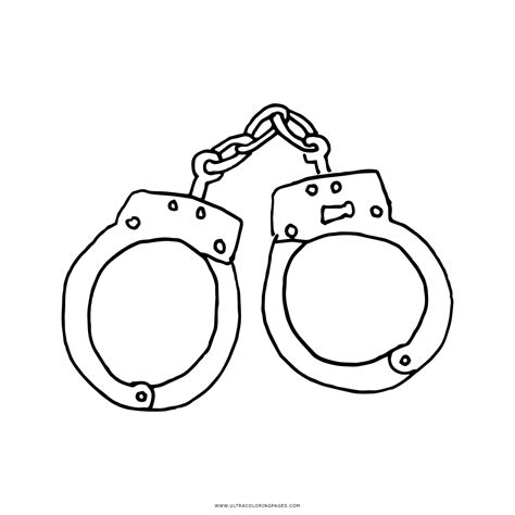 Cop Handcuffs Coloring Pages Coloring Pages