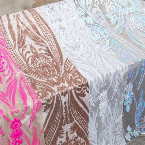 Sparkly Iridescent Sequin Nude Mesh Trumpet Prom Dress VQ