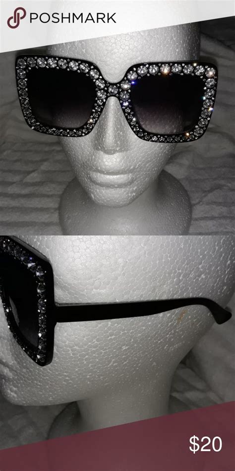 Beautiful Rhinestone Shades Bling Bling Sunglasses Brand New None Accessories Sunglasses