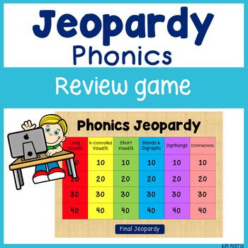 Phonics Review Jeopardy Style Game By Kim Morris TPT