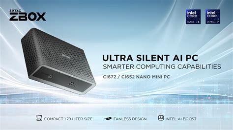 Zotac Introduces New Series Of Npu Accelerated Intel And Amd Zbox Ai