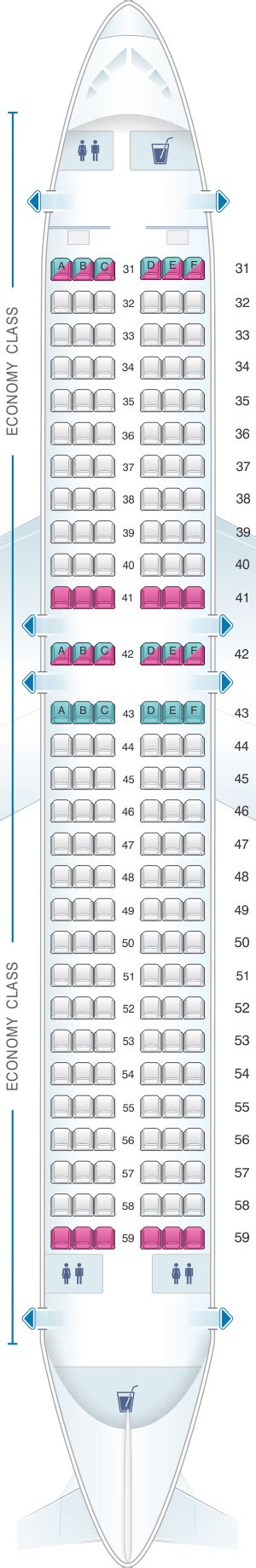 Thai Smile A320 Seat Map - Map Of New Hampshire