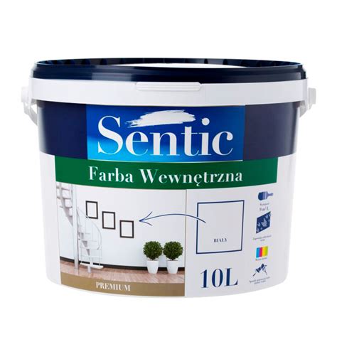 Farba wewnętrzna akrylowa PREMIUM 10 l biała Sentic Bricomarche pl