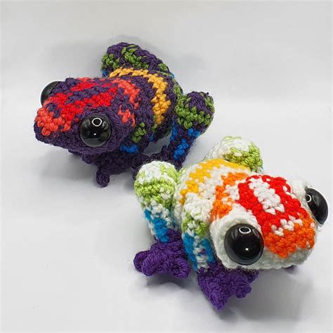 Ravelry: Rainbow Dart Frog pattern by Kylie Slee