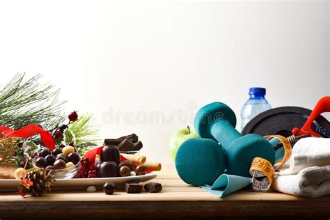 Comparison Of Healthy Habits After The Christmas Holidays Front View