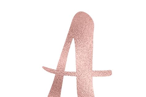 Rose Gold Foil Alphabet Clipart By Pededesigns Thehungryjpeg