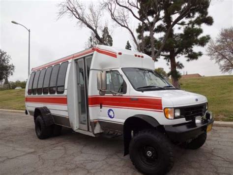 94 Ford E350 Shuttle Bus Diesel 73 Low 36k Miles 4x4 Rare Truck 22