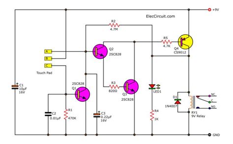 8 Simple Touch Switch Circuit Projects Circuit Projects Circuit Switch