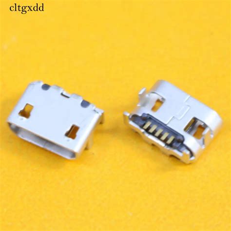 Cltgxdd Charging Port Micro Usb Socket Connector 5p 5pin Mini Usb Jack Charge Plug Big Ox Horn