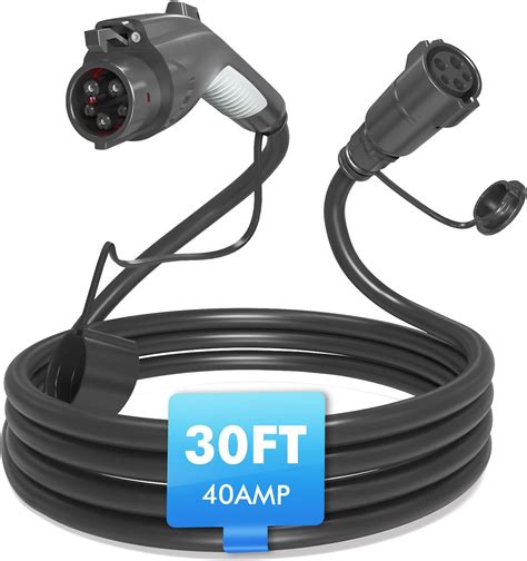 Amazon EV Charger Extension Cable 30ft 40Amp J1772 Extension