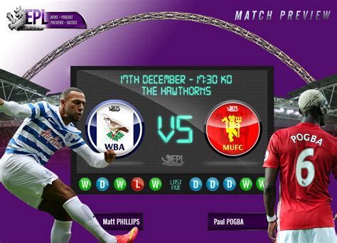 Manchester United Vs Wba Preview Team News Key Men Stats Epl