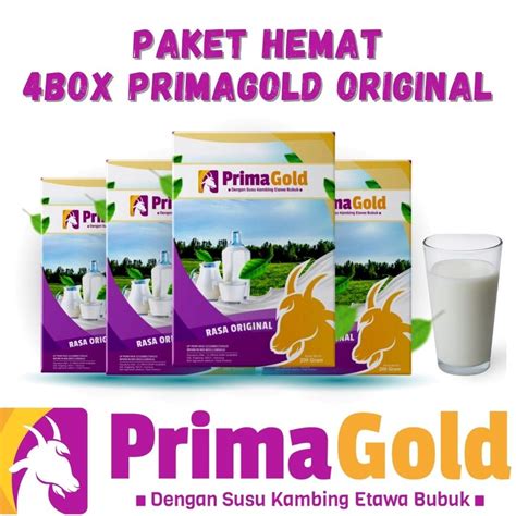 Jual Paket Box Susu Kambing Etawa Bubuk Prima Gold Susu Kambing Etawa