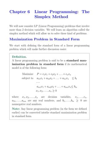 Ch06 1 2 Simplex Method Pdf