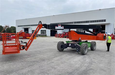 Electric Telescopic Self Propelled Boom Lift Aerial Work Platform