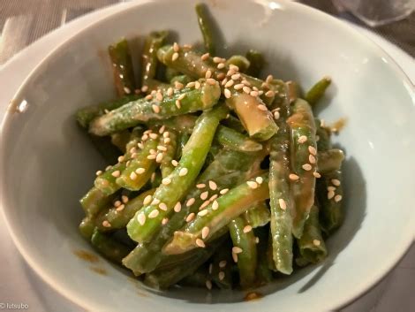 Envie de Japon Salade de haricots verts au sésame Lutsubo Recette