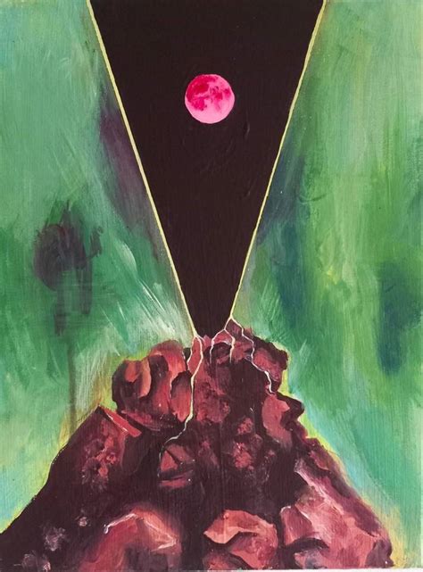 Blood Moon Painting By Ben Bell Saatchi Art