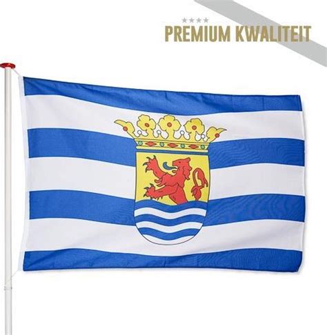 Zeeuwse Vlag Zeeland 100x150cm Kwaliteitsvlag Geschikt Voor Buiten Bol