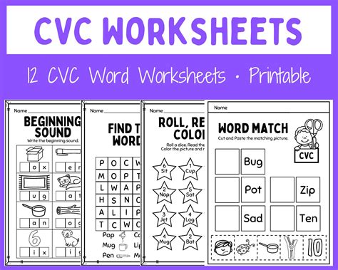 Cvc Words Worksheets Worksheets Library