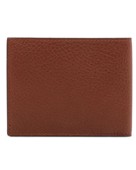 Pineider 360 Leather Bifold Wallet In Tan Stanley Korshak