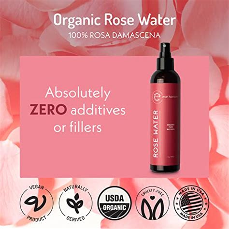 Eve Hansen Organic Rose Water Spray For Face Huge Oz Moroccan