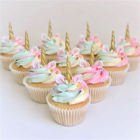 These Cute And Simple Unicorn Cupcakes Would Be Really Easy To Put Together For A Unicorn Themed