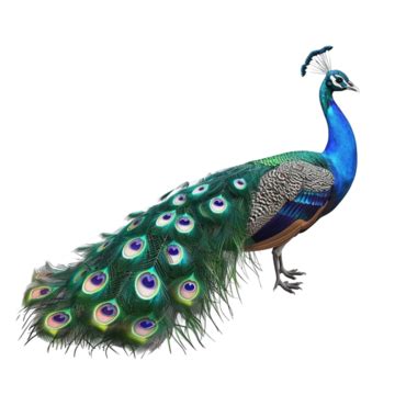 Peacock Isolated On Transparent Background, Peacock Isolated, On ...