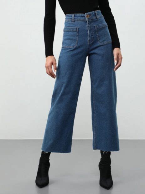 Los Jeans Culotte De Lefties Con Los Que Combinar Con Unos Mocasines