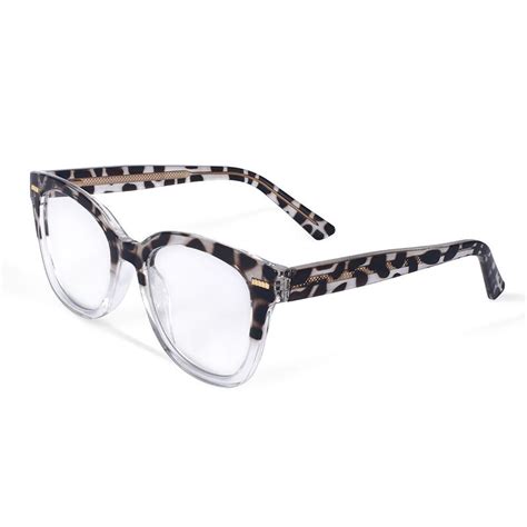 Amaranth Square Leopard Glasses - Aoolia.com