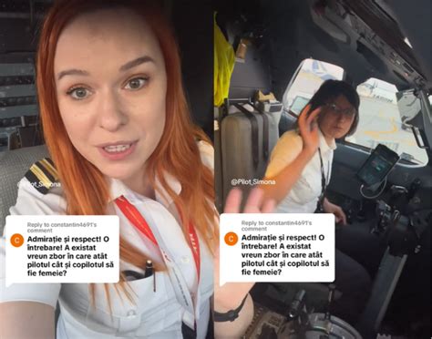 Simona Păun femeia pilot de aeronavă de linie care a ajuns star pe