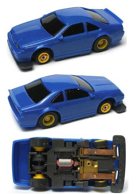 1992 TYCO TCR Wide Pan BASIC BLUE FORD THUNDERBIRD Slot Car Unused Rare