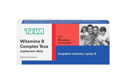 Witamina B Complex 60 Tabletek TEVA Witamina B Complex Witaminy I