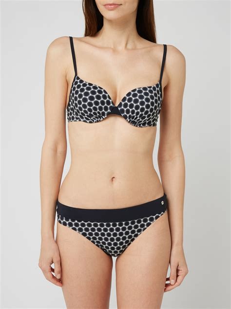 Marc O Polo Bikini Oberteil Mit Floralem Muster Dunkelblau Online Kaufen