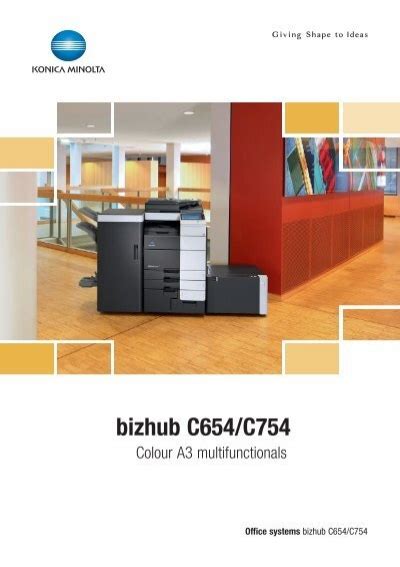 Konica Minolta Bizhub C654 PDF Brochure First Class Business