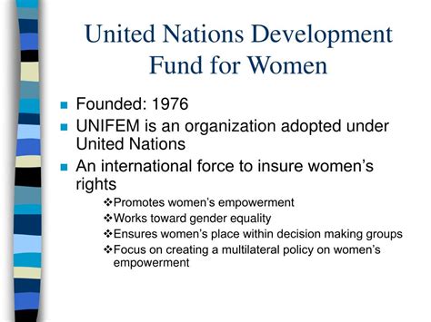 Ppt The United Nations Commission On The Status Of Women Powerpoint