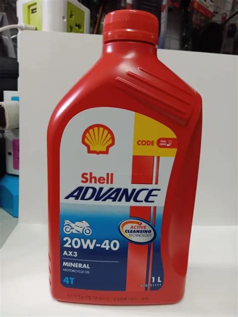 Oil Shell Advance T Lt W Ax Mineral Motorcycle Oil T Shell