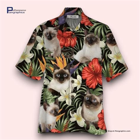 Siamese Cat Hawaiian Shirt Plangraphics