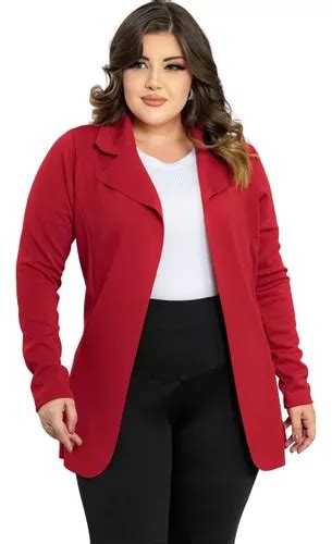 Sobretudo Blazer Longo Casaco Alfaiataria Social Básico Top Mercadolivre