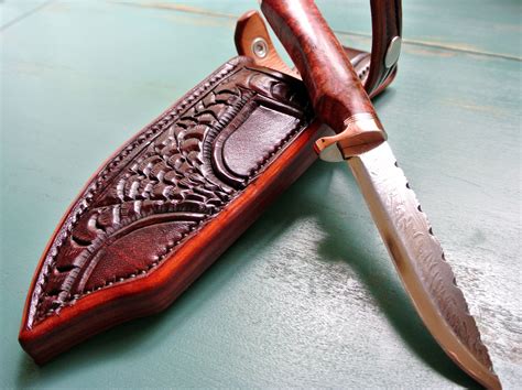 Hand Made Leather Knife Sheath Albany Addition By Strong Horse