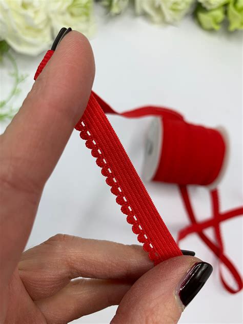 Mm Picot Edge Elastic For Lingerie Black Nude Red Navy Etsy Israel