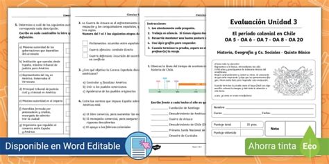 Evaluaci N B Sico Ciencias Sociales Unidad