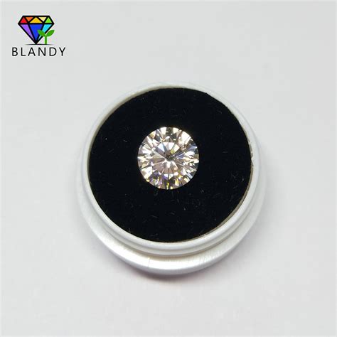 Free Shipping Mm To Mm Yellowish Ij Color White Moissanites Round