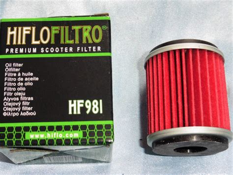 Filtre à huile HIFLO FILTRO HF981 type origine pour maxiscooter 125cc