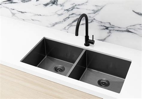 Kitchen Sink Double Bowl X Gunmetal Black Sinks Kitchen