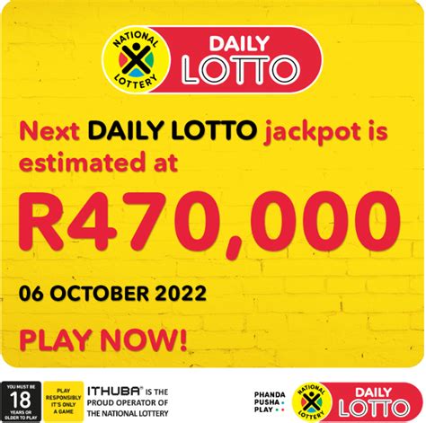 Phandapushaplay On Twitter Todays Daily Lotto Jackpot Is Estimated