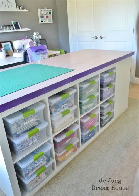 Diy Craft Table Ideas With Storage And Easy To Build Artofit