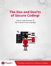 Master Secure Coding Top Programming Languages Guide Course Hero