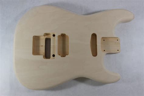 Unfinished Basswood Hxs Guitar Body Fits Fender Strat Reverb