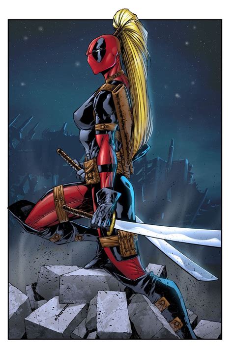 Lady Deadpool By Fmcuonzo On Deviantart Lady Deadpool Marvel Comics Deadpool Deadpool Art